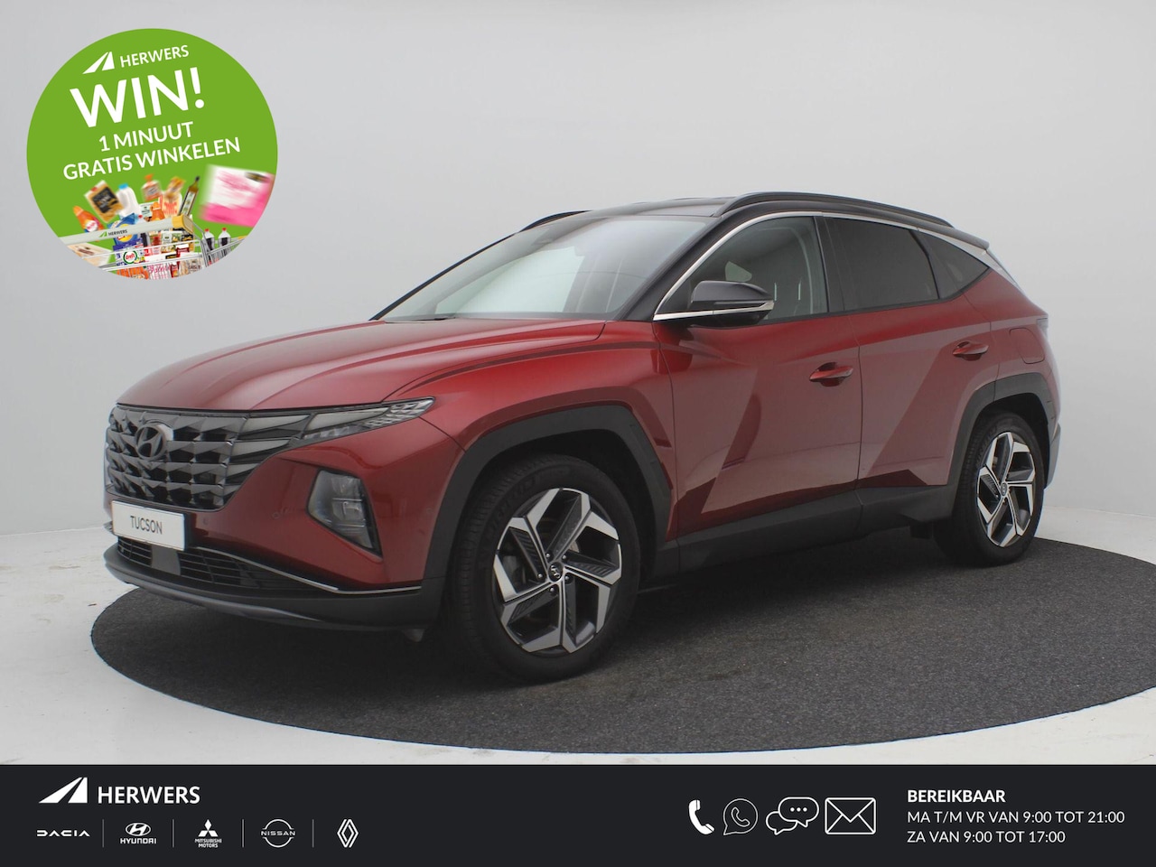 Hyundai Tucson - 1.6 T-GDI PHEV Premium 4WD Automaat / Trekhaak (Afneembaar) / 1350KG Trekgewicht / Lederen - AutoWereld.nl
