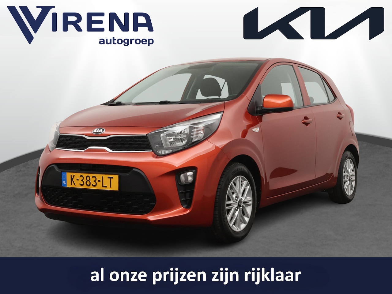 Kia Picanto - 1.0 DPi DynamicLine - Achteruitrij camera - Bluetooth - Cruise control - Apple Carplay/And - AutoWereld.nl