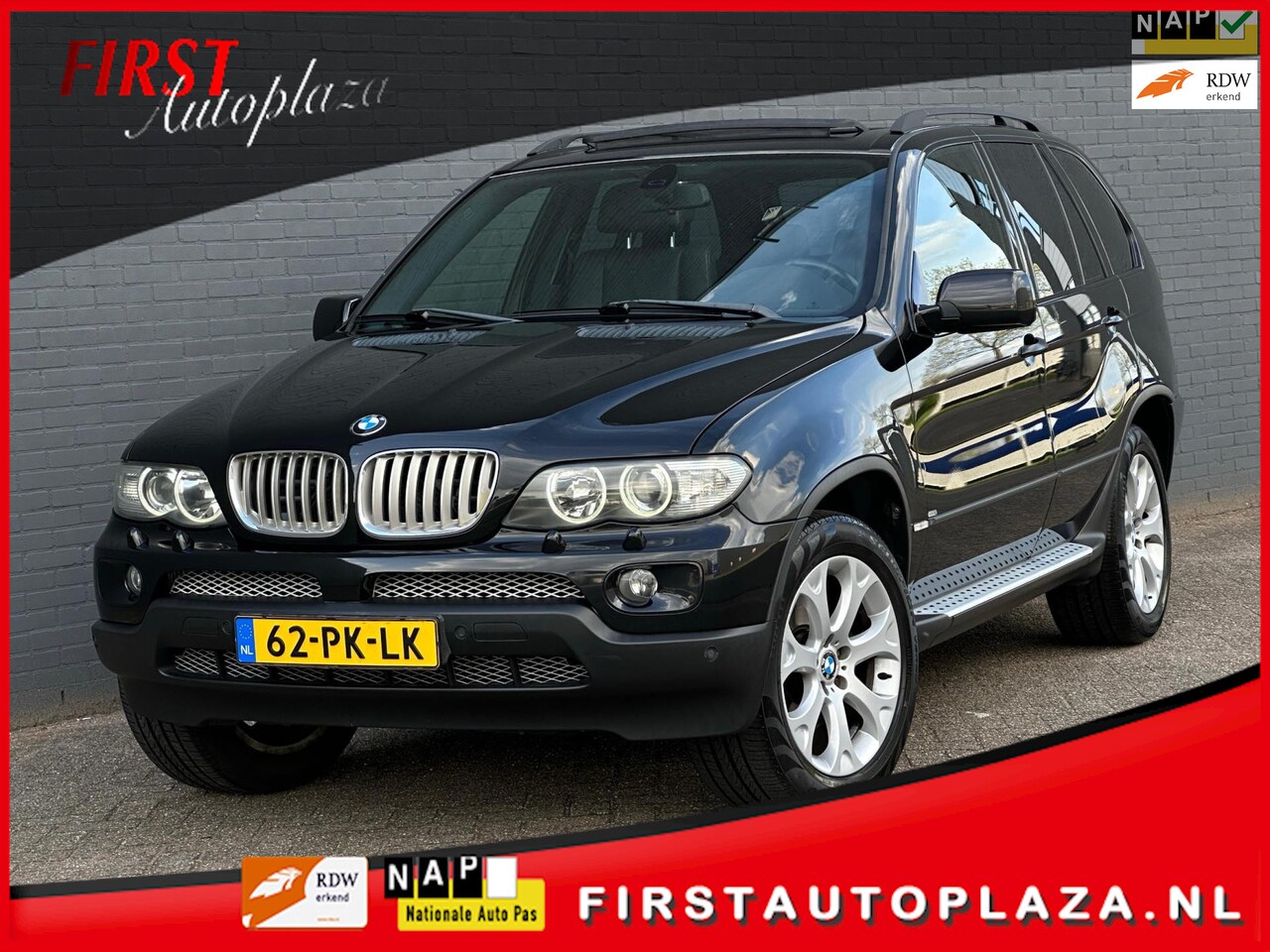 BMW X5 - 3.0i High Executive AUTOMAAT PANO/NAVI/DVD/LEDER | NETTE AUTO ! - AutoWereld.nl