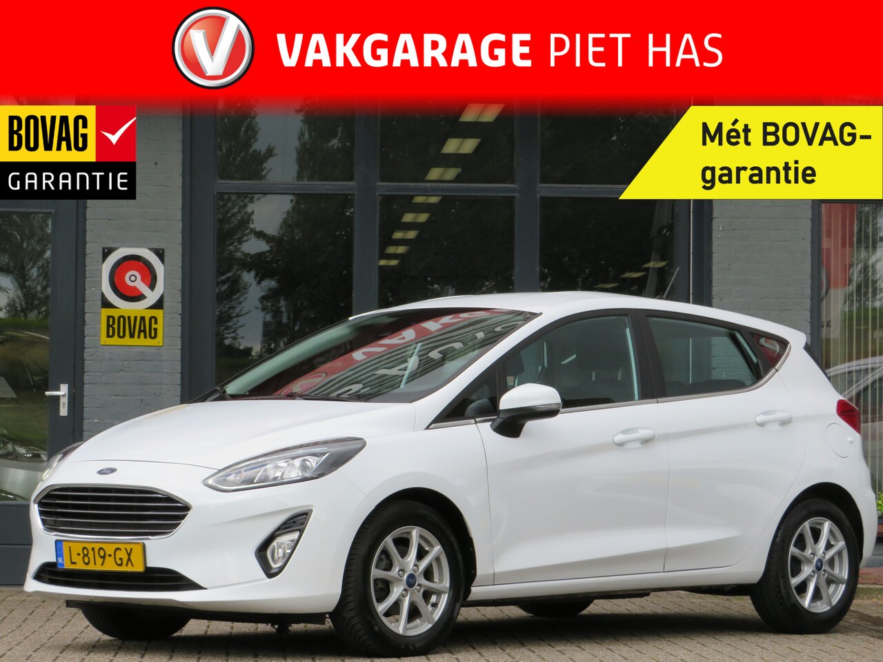 Ford Fiesta - 1.0 EcoBoost Hybrid Titanium| 125-PK| | Clima-Airco | Android Auto | Parkeersensoren | Inc - AutoWereld.nl