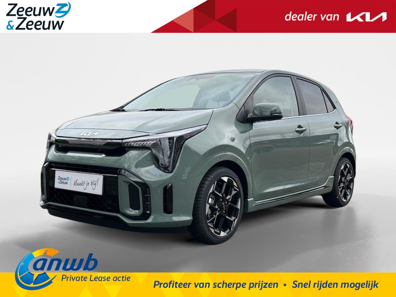 Kia Picanto - 1.0 DPI GT-Line € 293,- ANWB Private Lease actie | Full-Options | - AutoWereld.nl