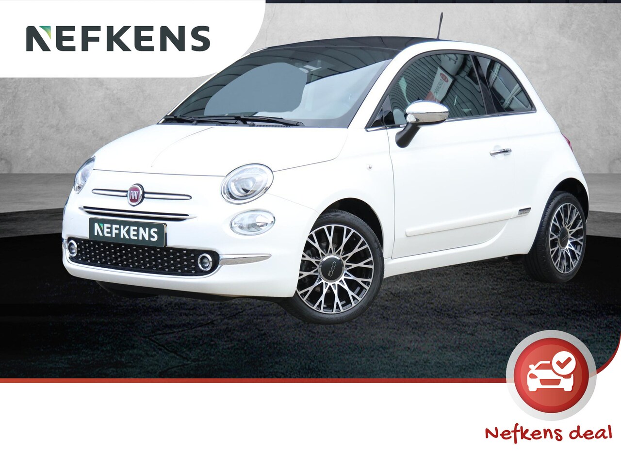 Fiat 500 - 1.2 Star | 1ste eigenaar | Glazen dak | Parkeersensoren | Climate | Navigatie | 16"LMV - AutoWereld.nl