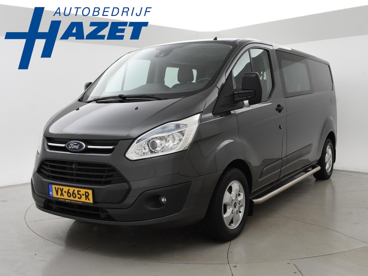 Ford Transit Custom - 2.2 TDCI L2H1 DUBBEL CABINE + LEDER | STOELVERWARMING | TREKHAAK 2800 KG | CAMERA - AutoWereld.nl