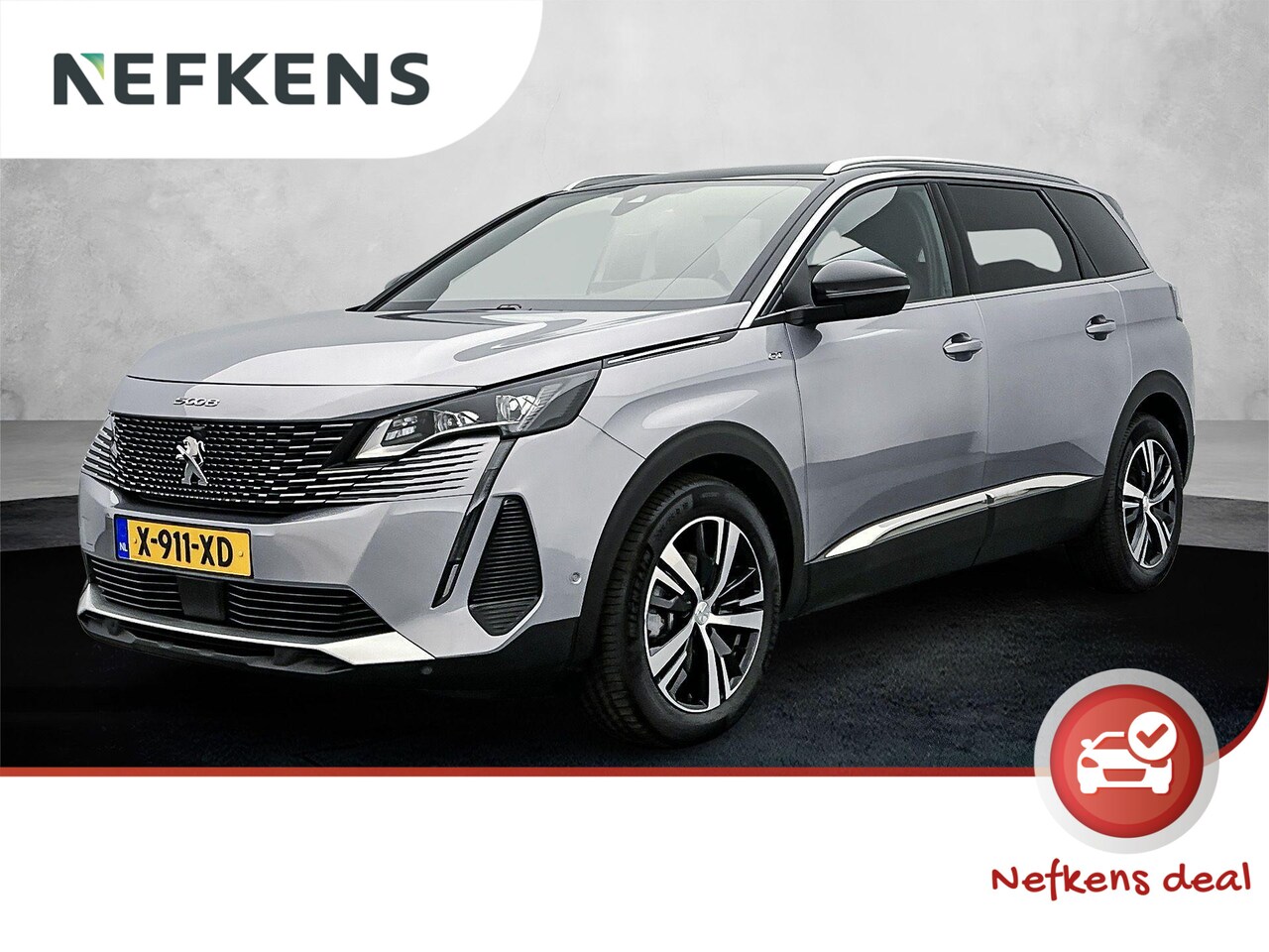 Peugeot 5008 - SUV GT HYbrid 136 pk Automaat | Navigatie | Rondomzicht Camera | Parkeersensoren Voor en A - AutoWereld.nl
