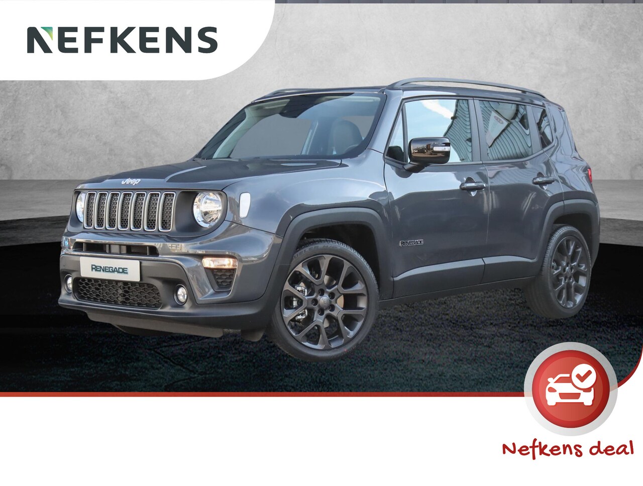 Jeep Renegade - 1.5T 130pk e-Hybrid Altitude Automaat | 19'' LMV | Lederen bekleding - AutoWereld.nl
