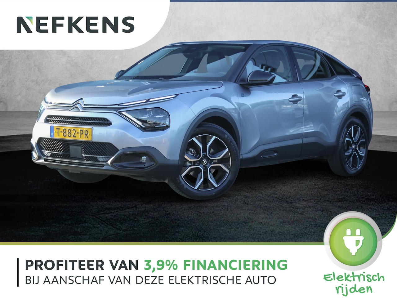 Citroën Ë-C4 - Feel Pack 50 kWh 3-fase | Achteruitrijcamera | Climate | Apple Carplay/Android Auto | 18" - AutoWereld.nl