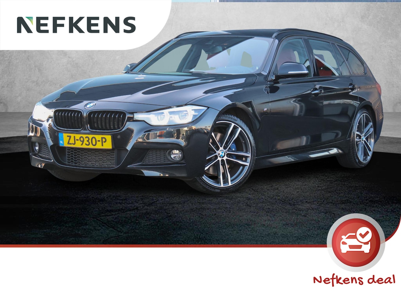 BMW 3-serie Touring - 150pk M Sport Edition 1ste eigenaar | ROOD LEER | 19"LMV | Electrische klep | LED - AutoWereld.nl