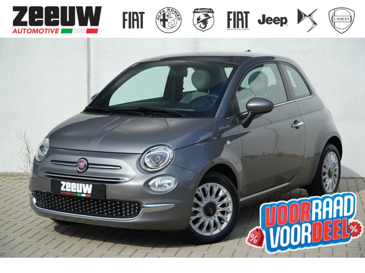 Fiat 500 - 1.0 Hybrid 70 PK Dolcevita | Pano | Carplay | Clima | Cruise - AutoWereld.nl
