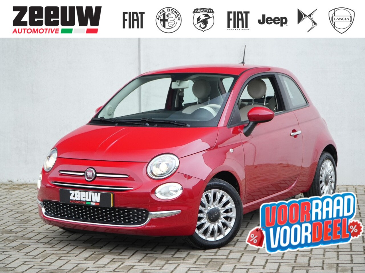Fiat 500 - 1.2 Lounge 69 PK | Automaat | Navi | Carplay | Cruise - AutoWereld.nl