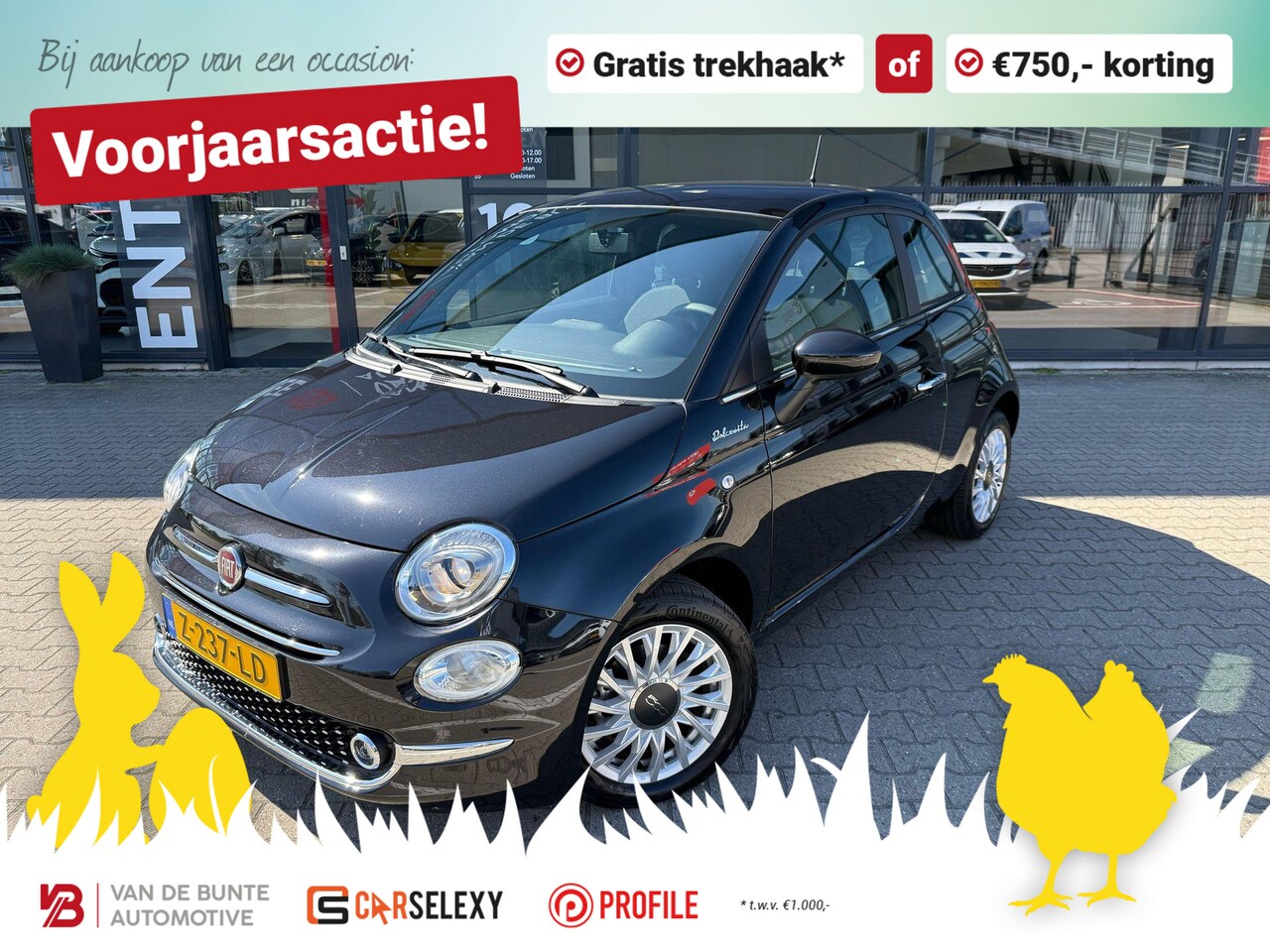 Fiat 500 - 1.0 Hybrid Dolcevita Finale *Panorama & Cruise* - AutoWereld.nl