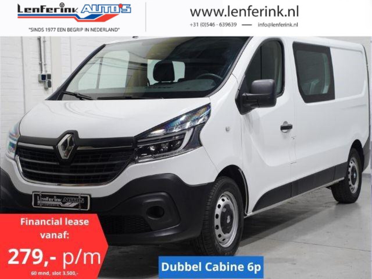Renault Trafic - 2.0 dCi 120 pk L2 Dubbel Cabine Airco, Isofix Keyless Entry, Laadruimte Pakket, PDC achter - AutoWereld.nl