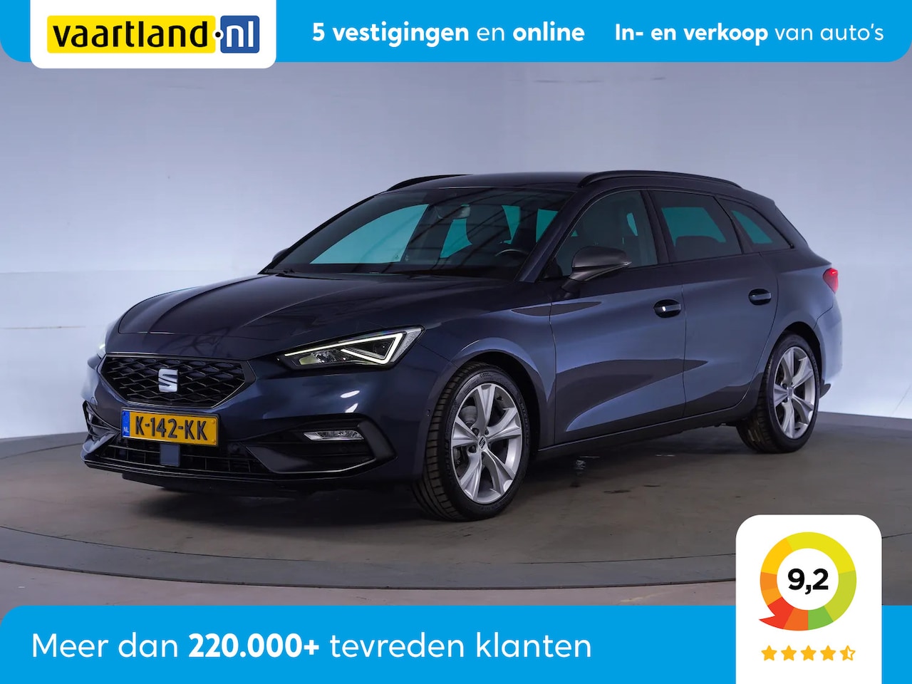 Seat Leon Sportstourer - 1.5 eTSI 150pk FR Launch Ed. Aut. [ LED Navi Clima ] - AutoWereld.nl