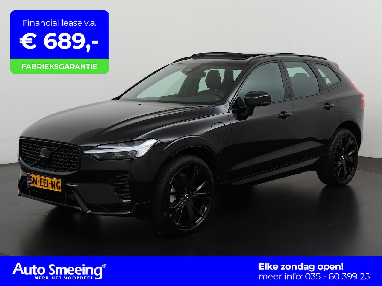 Volvo XC60 - T6 Recharge AWD Plus Black Edition | Panoramadak | Elek achterklep | Adaptief LED | Zondag - AutoWereld.nl