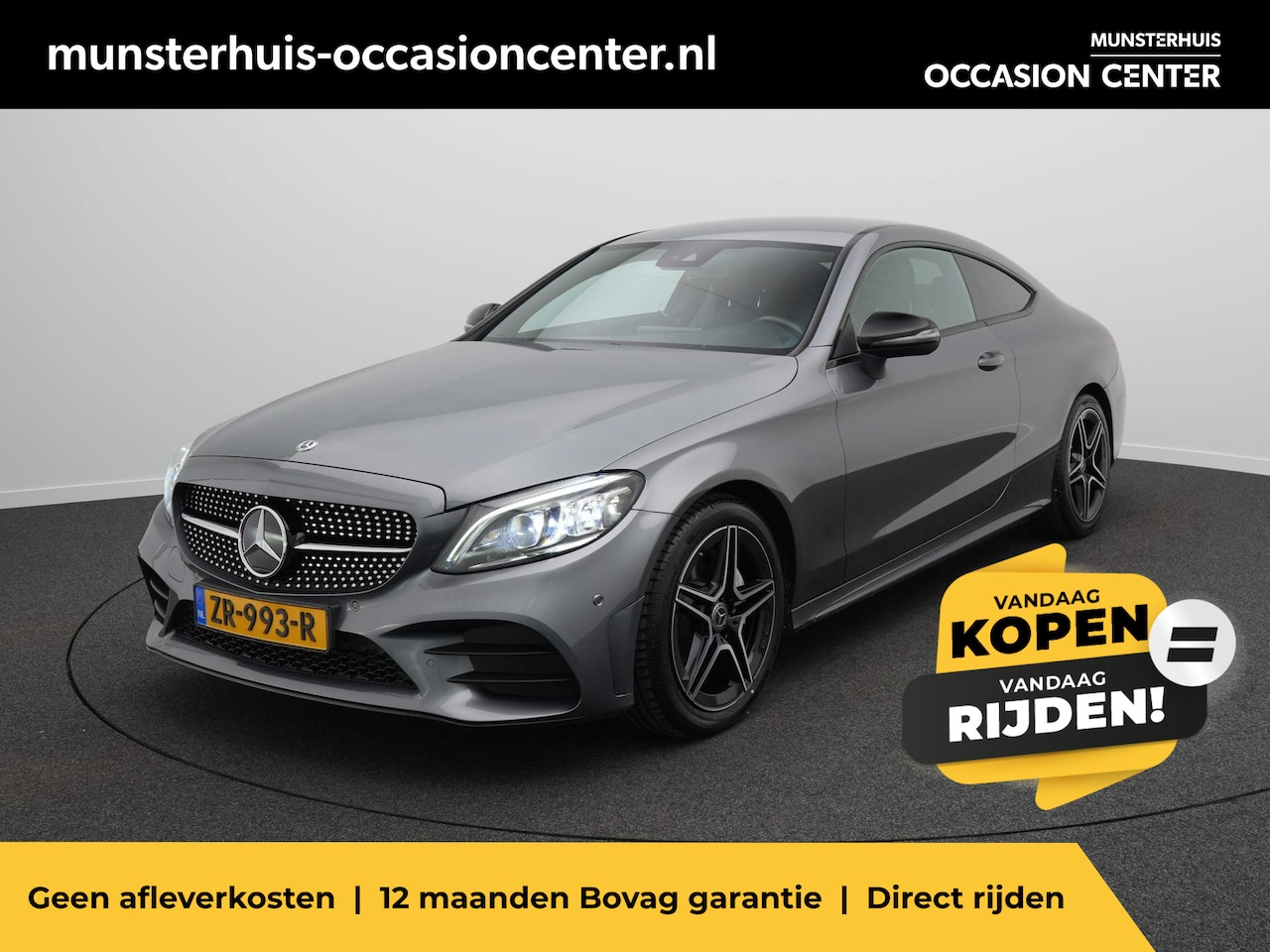 Mercedes-Benz C-klasse Coupé - 200 Premium Plus Pack - RIJKLAARPRIJS - Achteruitrijcamera - Stoelverwarming - Sportieve U - AutoWereld.nl