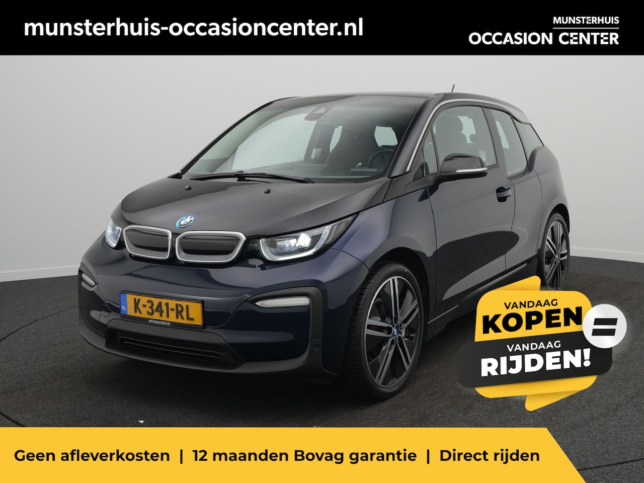 BMW i3 - 120Ah 42 kWh - RIJKLAARPRIJS - Warmtepomp - Achteruitrijcamera - Navigatie - Stoelverwarmi - AutoWereld.nl