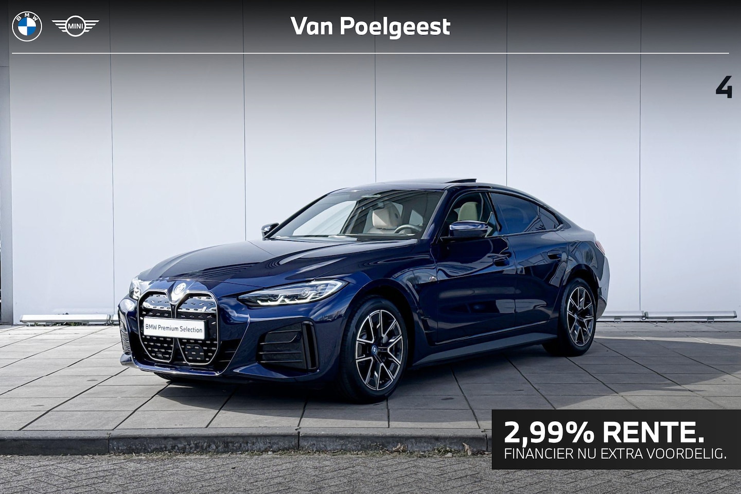 BMW i4 - eDrive40 84 kWh M-Sport 18 Inch / Comfort Acces / Glazen Schuifdak / Getinte Ramen Achter - AutoWereld.nl
