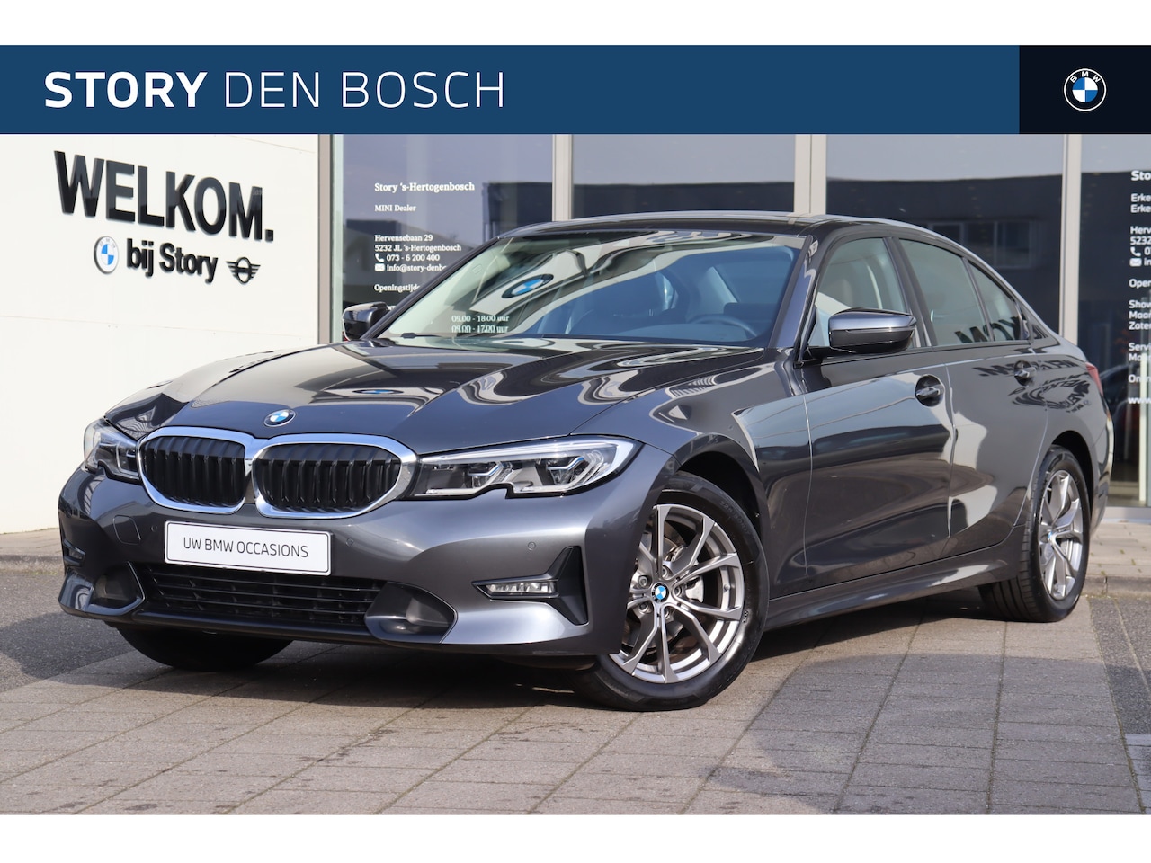 BMW 3-serie - 320i High Executive Sport Line Automaat / Sportstoelen / Laserlight / Stoelverwarming / Li - AutoWereld.nl