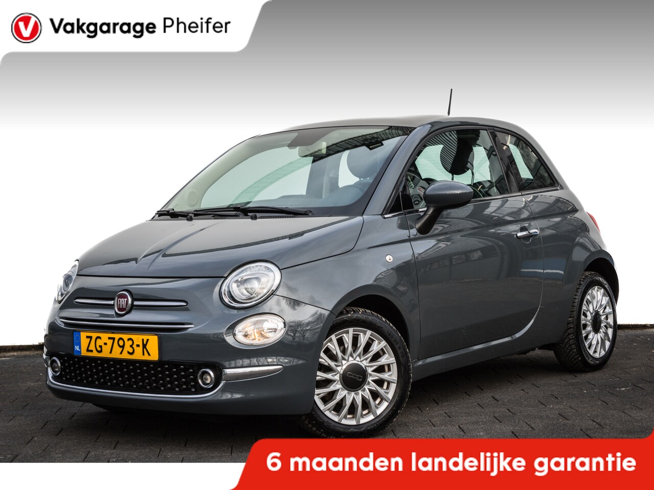 Fiat 500 - 0.9 TwinAir Turbo Lounge Panoramadak/ Carplay/ Airco/ DAB+/ Cruise control - AutoWereld.nl