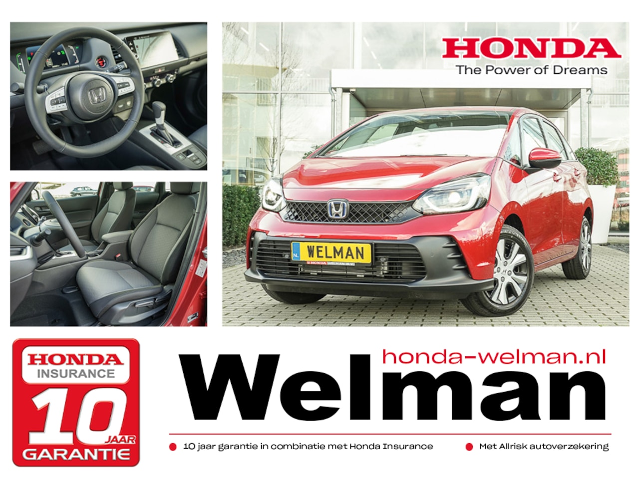 Honda Jazz - 1.5i e:HEV ELEGANCE - NIEUW - 122 PK - FULL HYBRID - AUTOMAAT - AutoWereld.nl