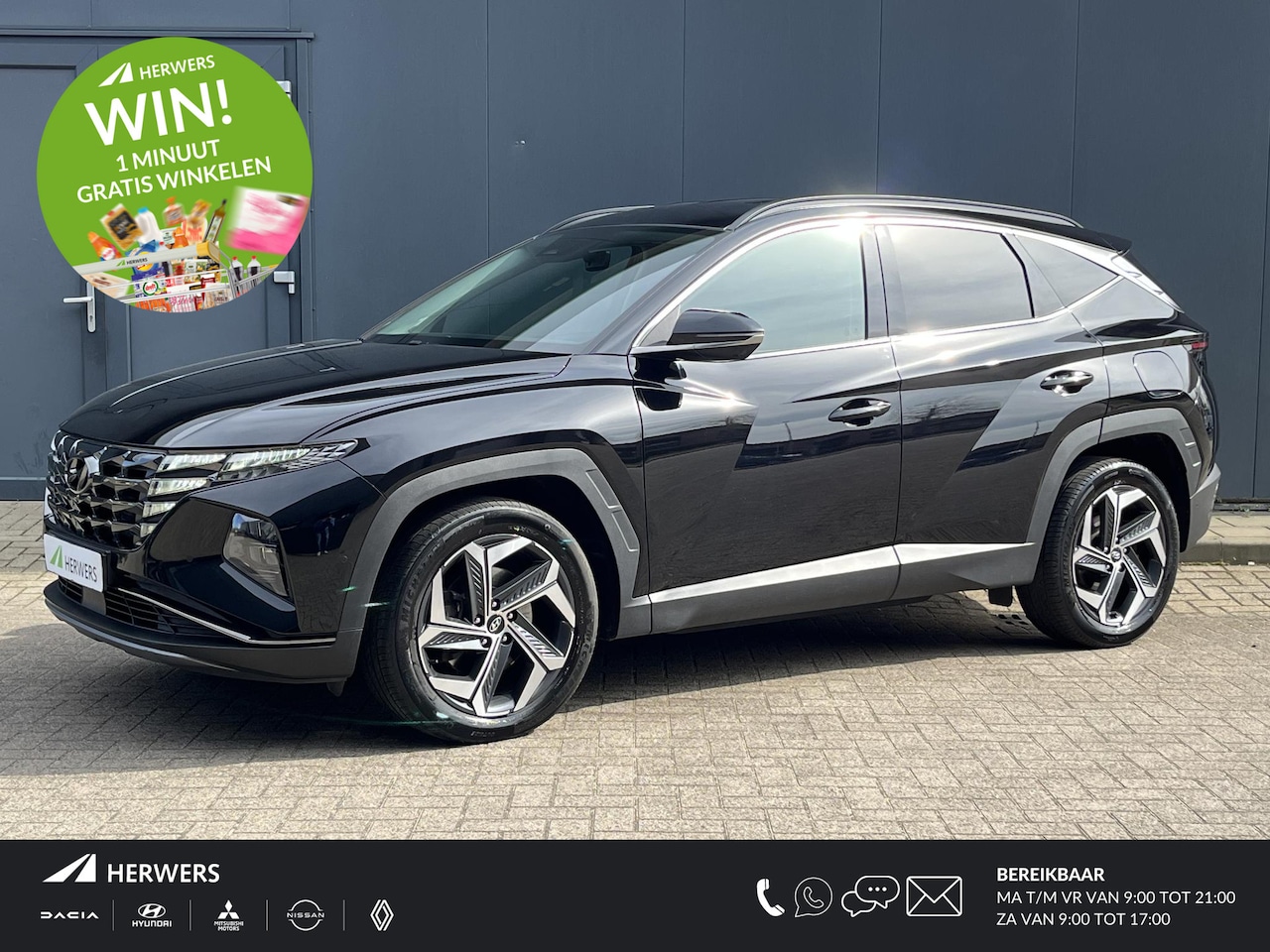 Hyundai Tucson - 1.6 T-GDI PHEV 265pk Plug-in Premium 4WD Automaat / Trekgewicht 1.350 kg / Lederen Bekledi - AutoWereld.nl