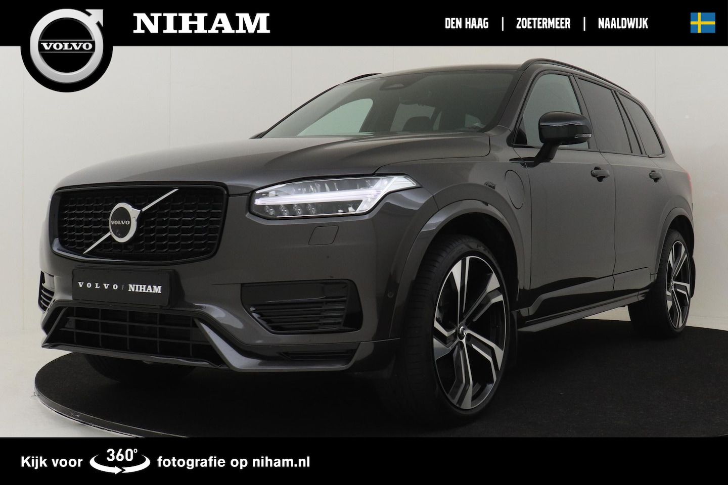 Volvo XC90 - T8 RECHARGE AWD ULTIMATE DARK -PANO.DAK|LUCHTVERING|BOWERS&WILKINS|TREKHAAK|360°CAM - AutoWereld.nl