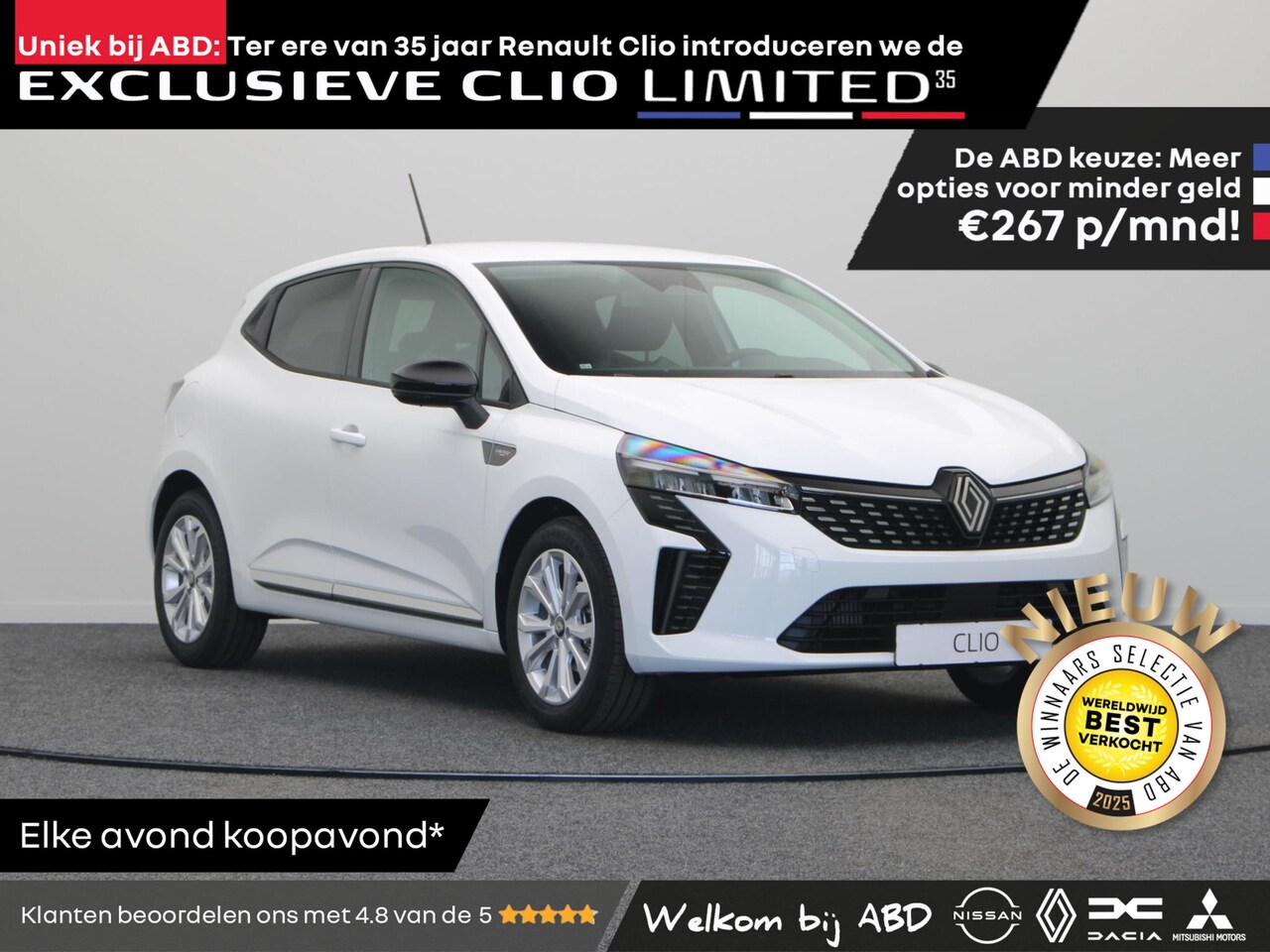 Renault Clio - Limited 35 TCe 90pk | Uniek bij ABD | 35-jarige jubileumeditie | Limited 35 design element - AutoWereld.nl