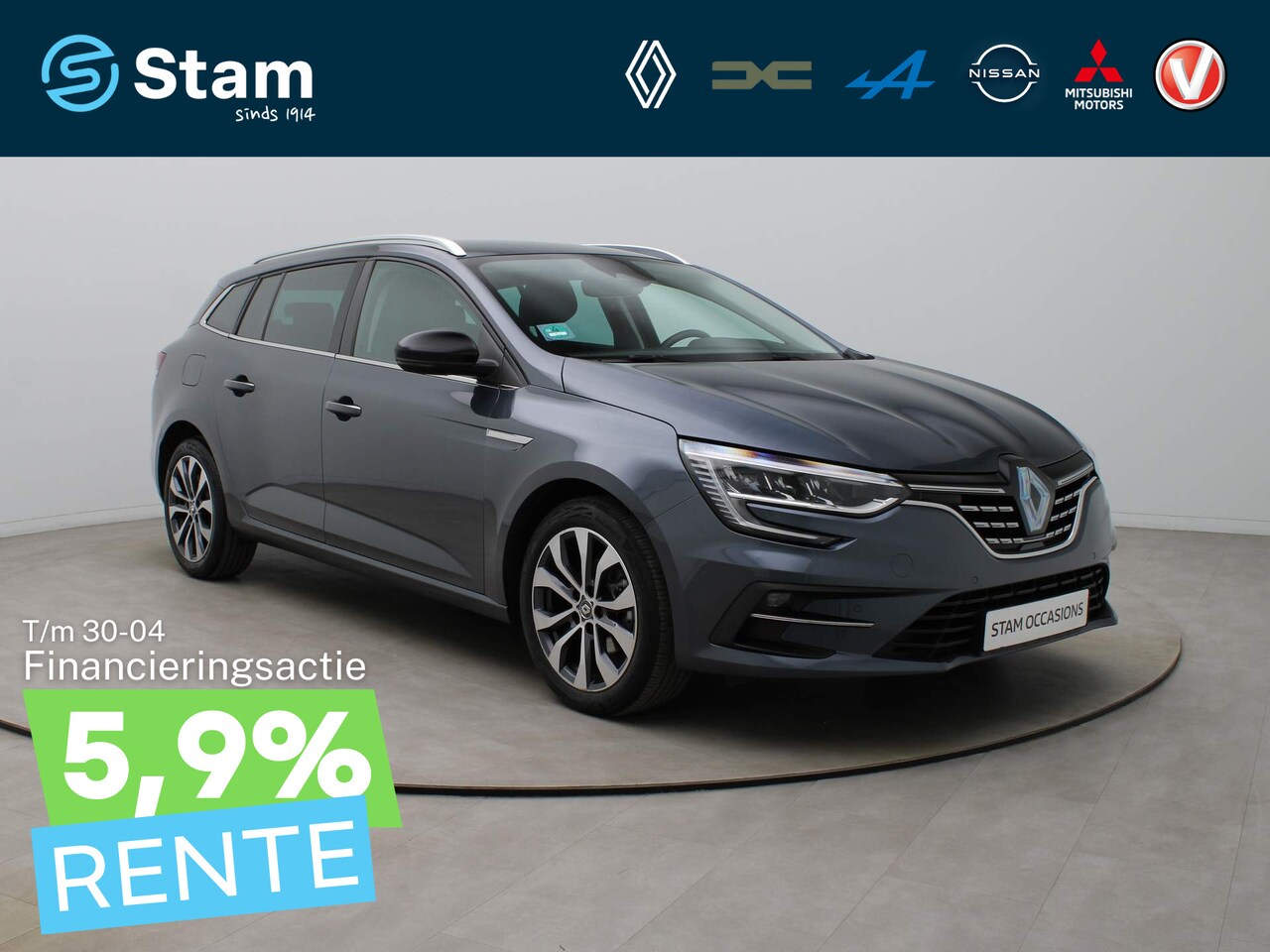 Renault Mégane Estate - TCe 140pk Techno EDC/AUTOMAAT Camera | Climate | Navi | Parksens. v+a | Stoel -/ Stuur ver - AutoWereld.nl