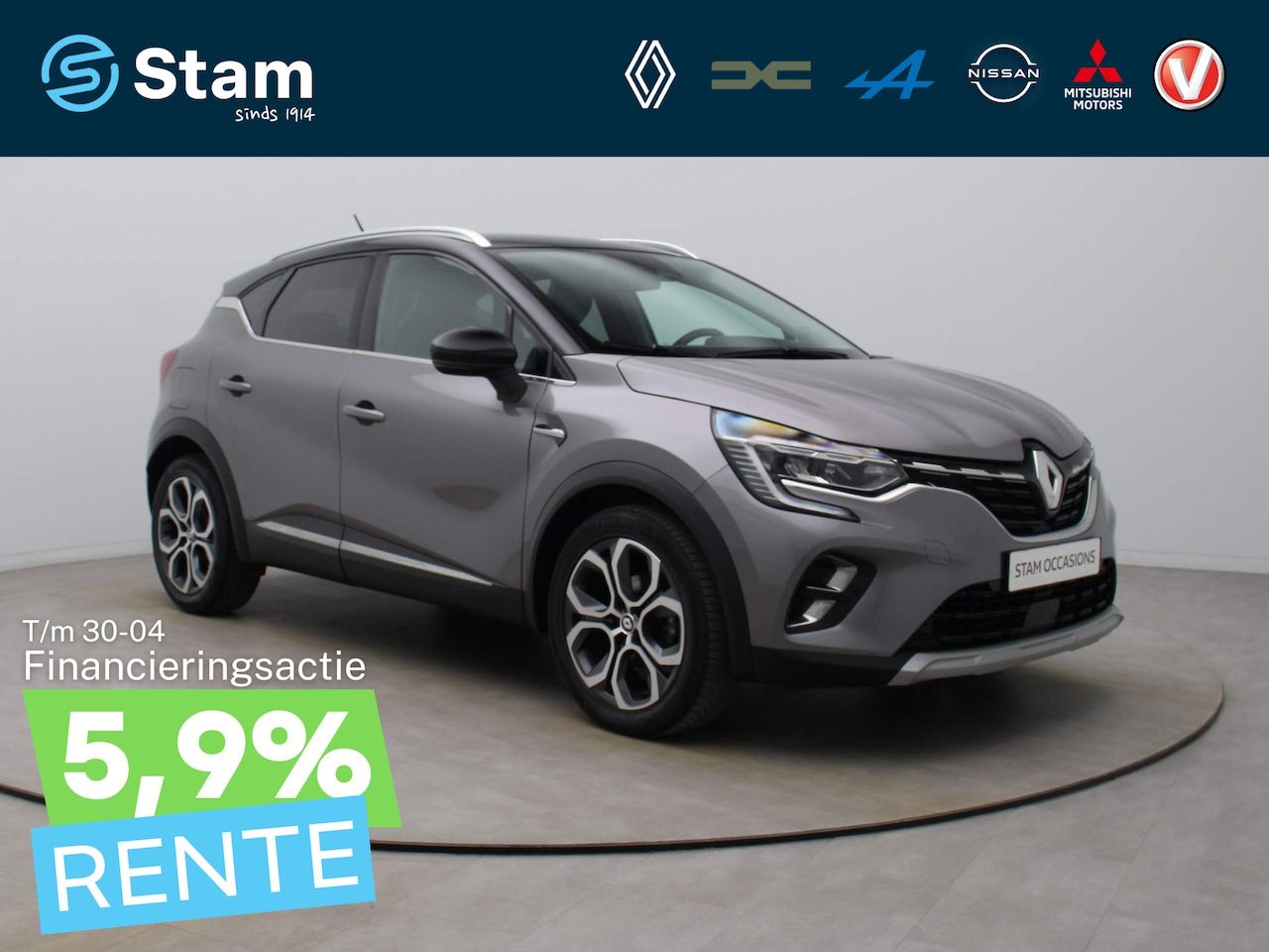 Renault Captur - TCe 130pk Intens EDC/AUTOMAAT Adapt. Cruise | Camera | Climate | Parksens. v+a | Stoel -/ - AutoWereld.nl