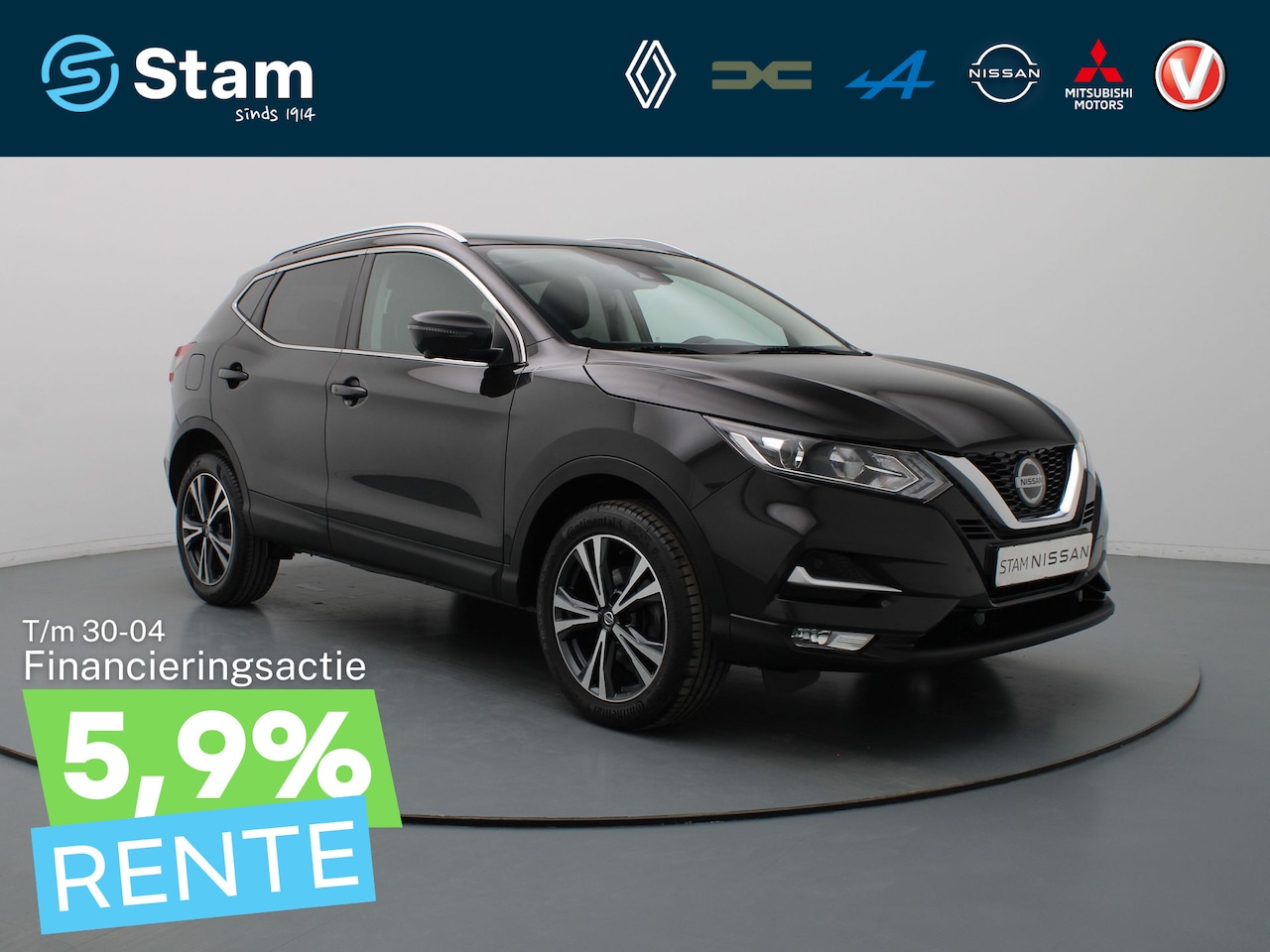 Nissan Qashqai - 1.3 DIG-T N-Connecta 360° Camera | Cruise | Navi | Parkeersens. v+a | Trekhaak - AutoWereld.nl