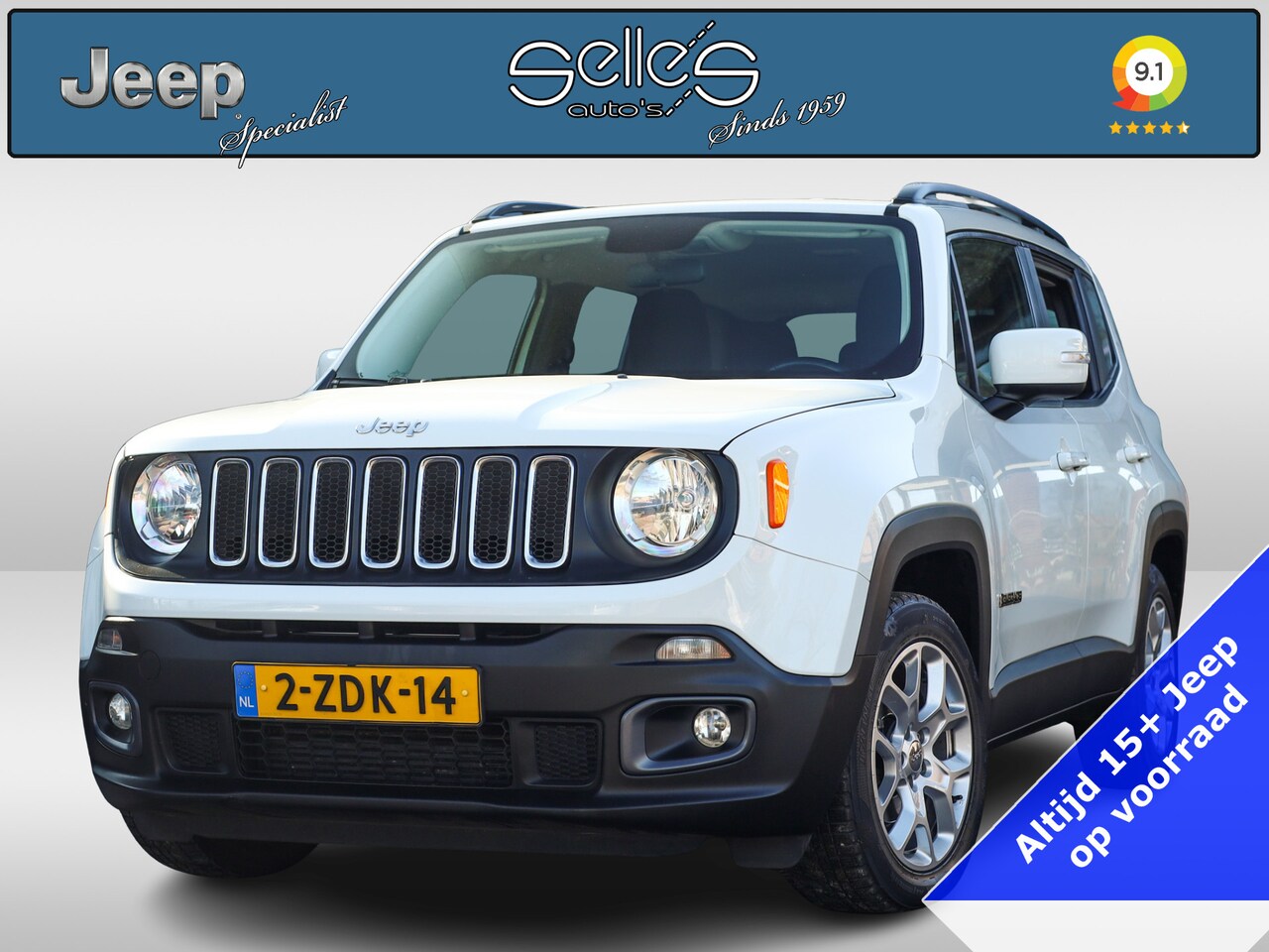Jeep Renegade - 1.4 MultiAir Longitude Navigatie | Airco | Keyless - AutoWereld.nl