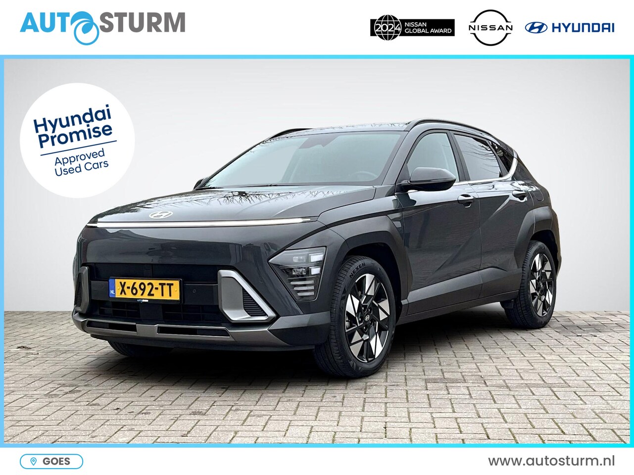 Hyundai Kona - 1.6 GDI HEV Comfort Smart | Elek. Achterklep | Stuur- + Stoelverwarming | Full-LED | Adapt - AutoWereld.nl
