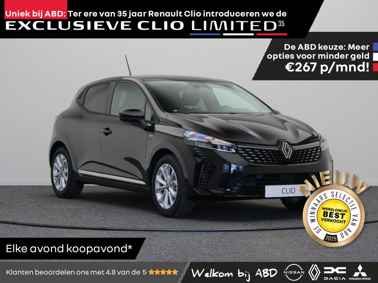 Renault Clio - Limited 35 TCe 90pk | Uniek bij ABD | 35-jarige jubileumeditie | Limited 35 design element - AutoWereld.nl