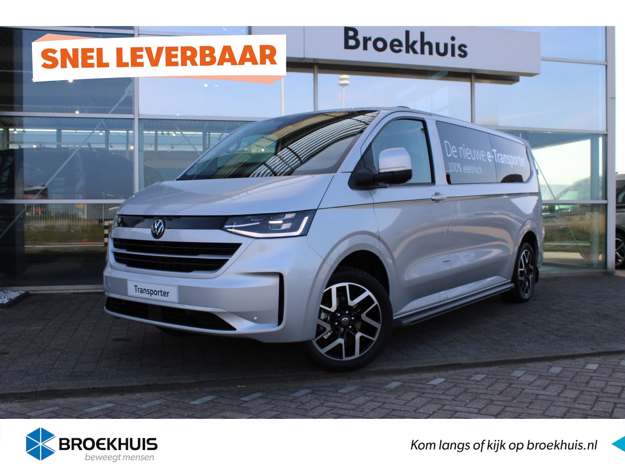 Volkswagen e-Transporter - 64 kWh 218 PK | BPM VRIJ | Style Intro | L2 | Trekhaak | Sidebars | PDC | Camera | Navi | - AutoWereld.nl