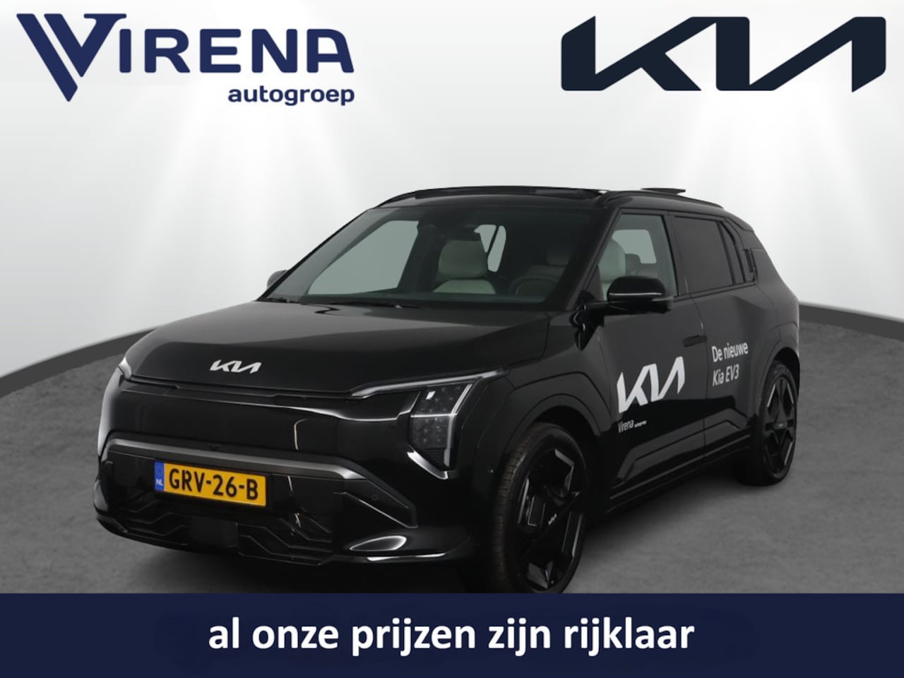Kia EV3 - GT-PlusLine 81.4 kWh - Rijdende Demo - Draadloze Apple CarPlay / Android Auto - Stoel en s - AutoWereld.nl