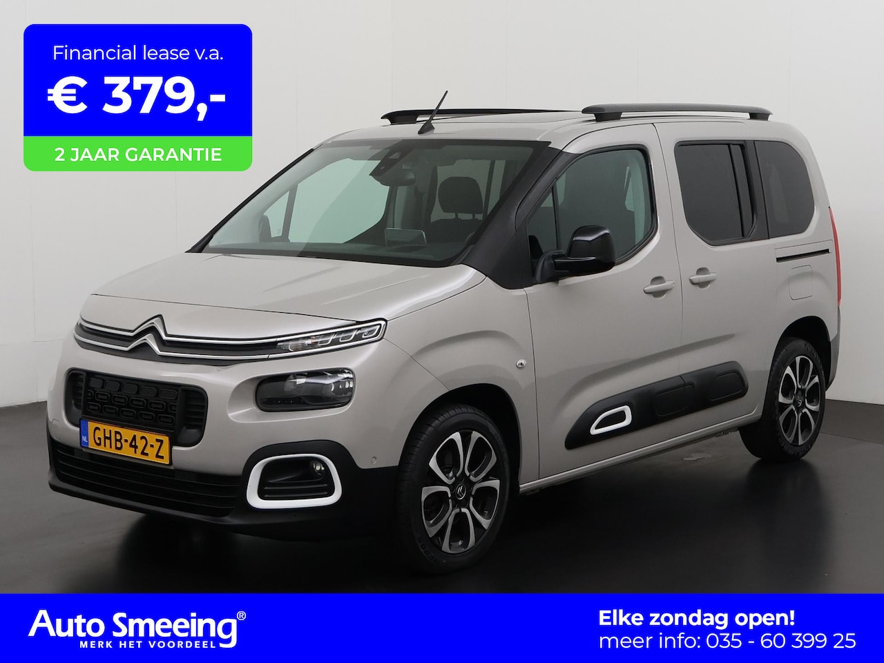 Citroën Berlingo - 1.2 PureTech Shine | Panoramadak | 360 Camera | HUD | Zondag Open! - AutoWereld.nl