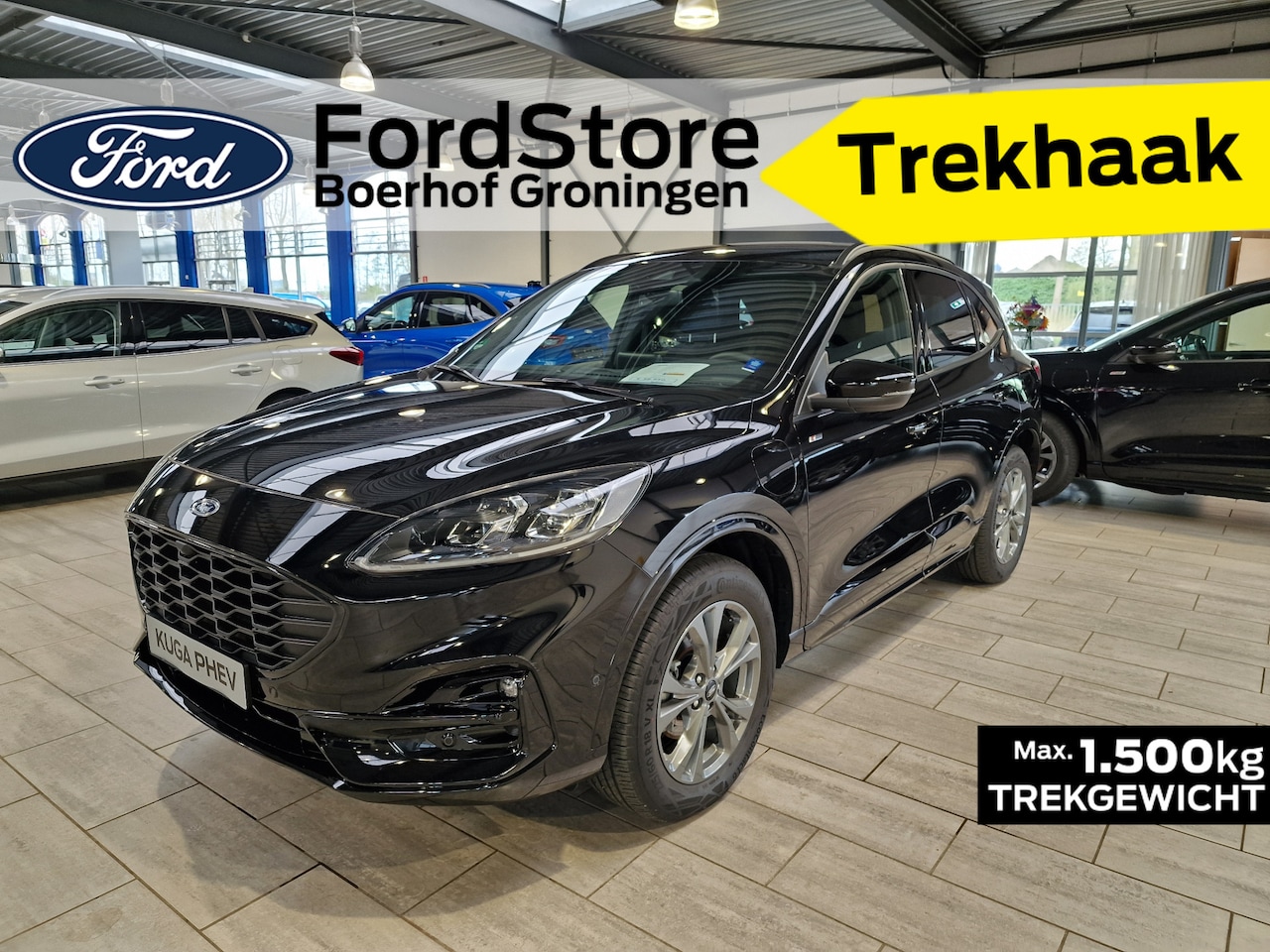 Ford Kuga - 2.5 PHEV 225 pk ST-Line X | Winter pack | Trekhaak | Adapt. cruise | B&O | Elek. achterkle - AutoWereld.nl