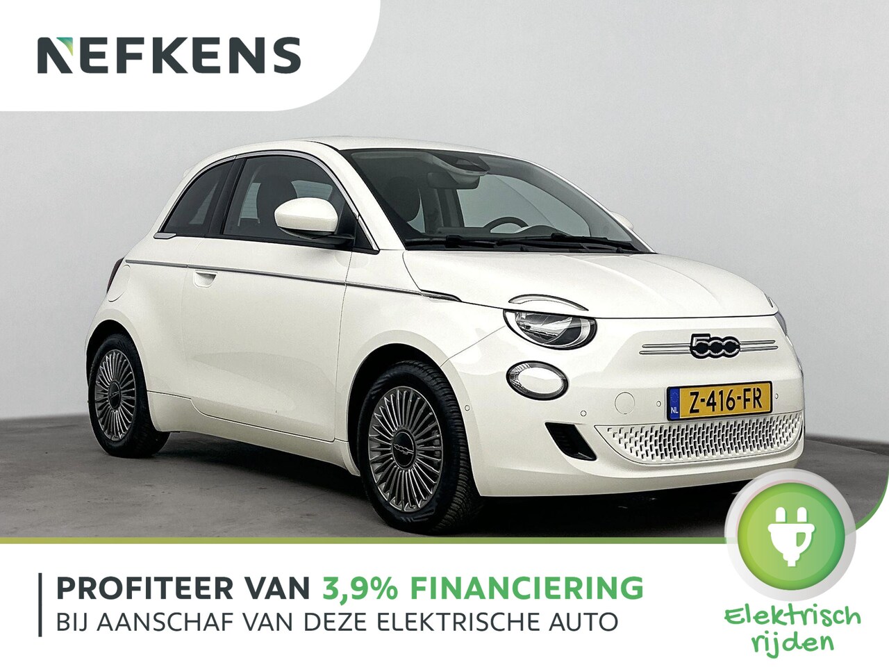 Fiat 500 - 42kWh | Fase 3 | Accu 100% | Camera | AppleCarPlay | Verwarbare voorruit | Keyless - AutoWereld.nl