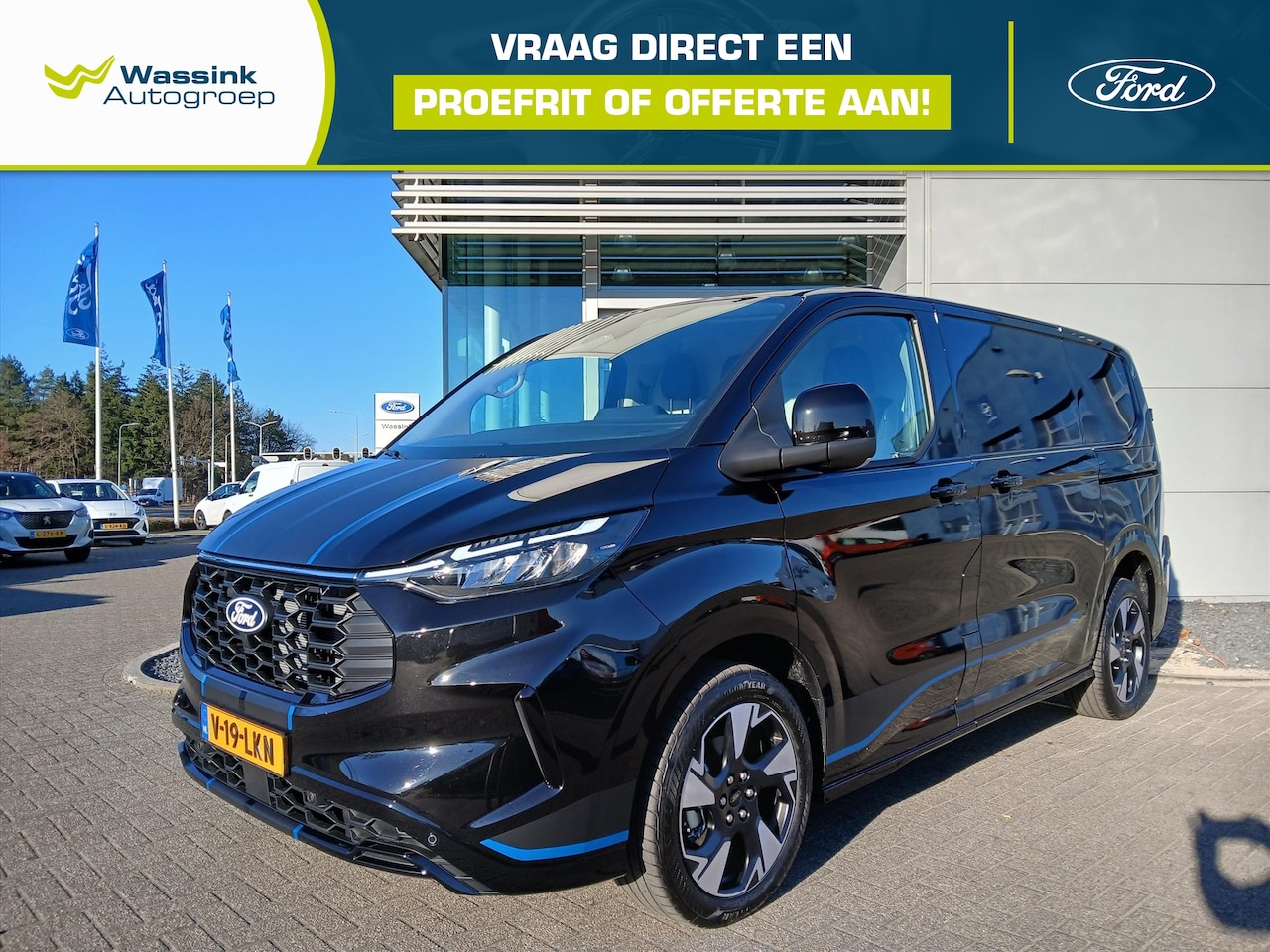 Ford Transit Custom - GB 2.0 EcoBlue 170pk L1H1 300 AUTOMAAT Sport | Adaptive cruise control | 2 schuifdeuren | - AutoWereld.nl