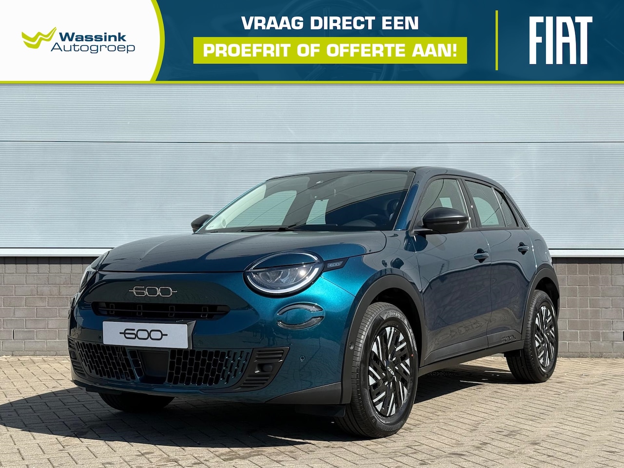 Fiat 600 - 1.2 Hybrid Turbo Charged 100pk Automaat Urban | Cruise Control | Carplay | Parkeersensoren - AutoWereld.nl