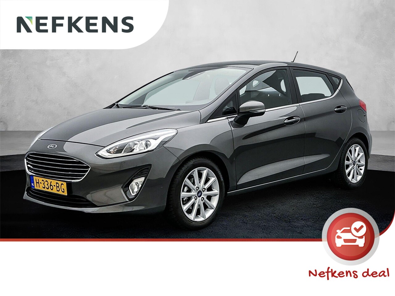 Ford Fiesta - Titanium 100 pk Automaat | Navigatie | Elektrisch Glazen Panoramadak | Parkeersensoren Ach - AutoWereld.nl