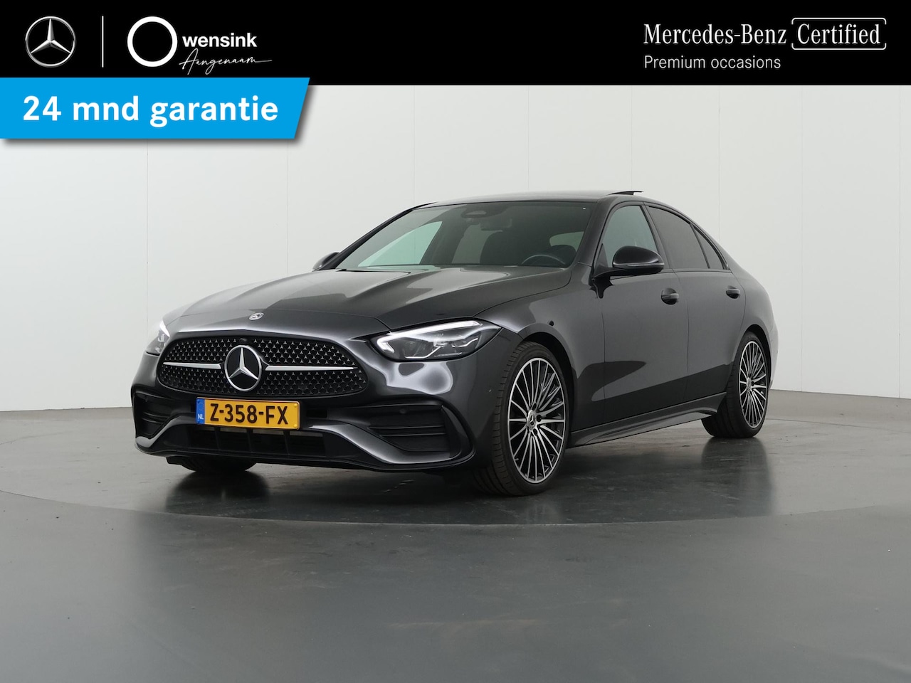Mercedes-Benz C-klasse - 180 AMG Line | Night | Panoramadak | Sfeerverlichting | Stoelverwarming | - AutoWereld.nl