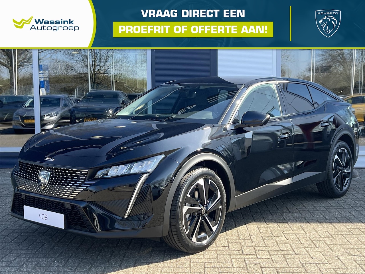 Peugeot 408 - 1.2 Hybrid 145PK e-DCS6 Allure | Navigatie | Camera | Parkeersensoren | Climate Control | - AutoWereld.nl