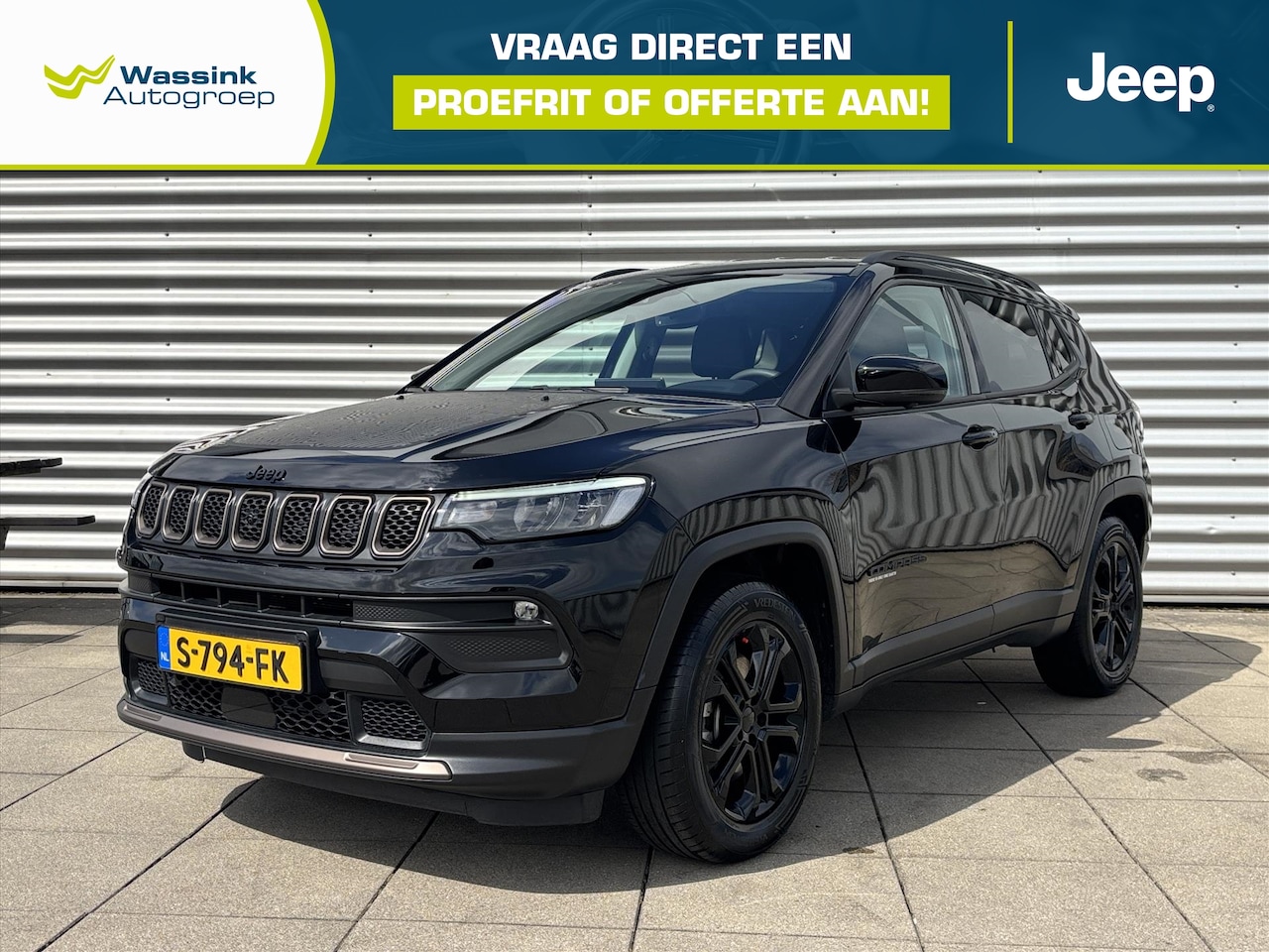 Jeep Compass - 1.3T 4XE Hybride 240pk AWD Automaat Upland DAB | Carplay | Adaptive Cruise | Navigatie Gro - AutoWereld.nl
