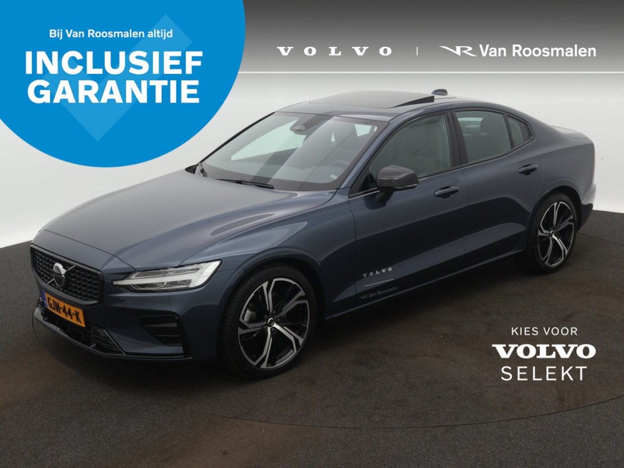 Volvo S60 - 2.0 B4 Plus Dark | Panoramadak | 19" Lm velgen - AutoWereld.nl