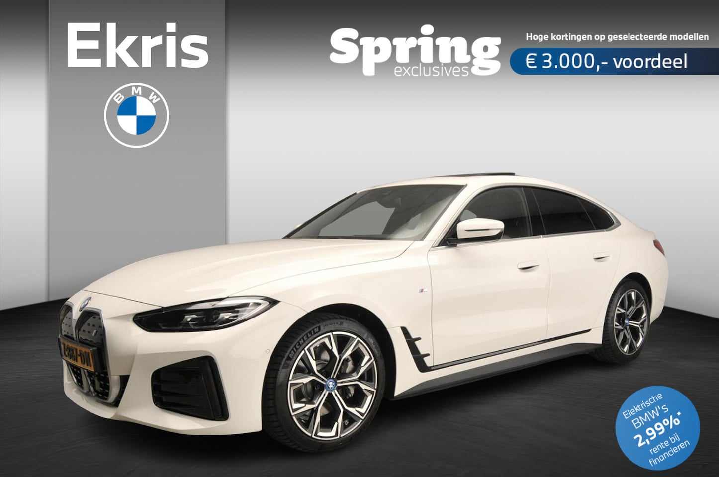 BMW i4 - Gran Coupe eDrive35 | M-Sportpakket | LED | Leder | HUD | Schuifdak | Sportstoelen | DAB | - AutoWereld.nl
