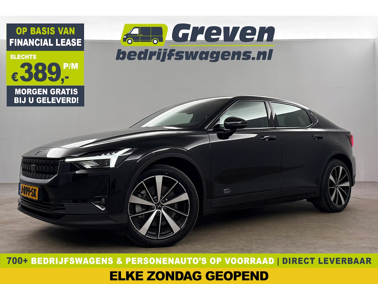 Polestar 2 - Long Range Dual Motor Launch Edition 78kWh 408PK Pano Harman/Kardon LED Virtual 360Camera - AutoWereld.nl