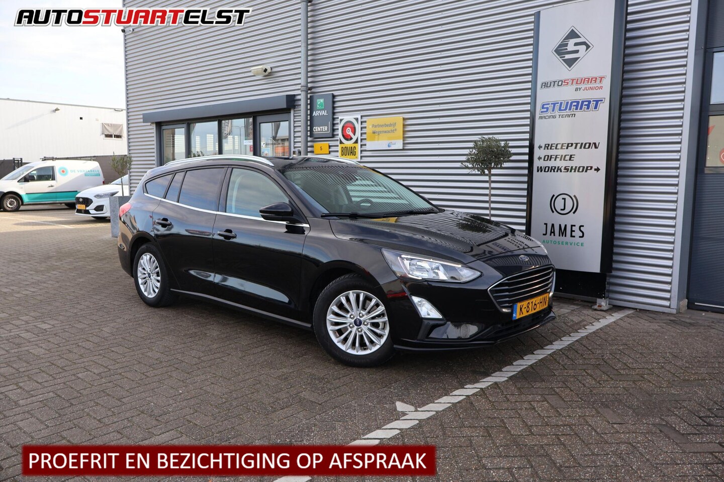 Ford Focus Wagon - Hybrid Titanium Business 125Pk | Stuur / Stoel Verwarming | Camera | AFTrekhaak | Navi | D - AutoWereld.nl