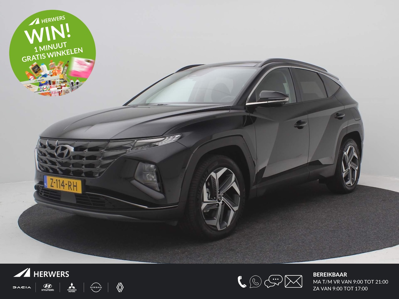 Hyundai Tucson - 1.6 T-GDI PHEV Premium Sky 4WD / GROOT Glazen schuif-kanteldak / Navigatie + Apple Carplay - AutoWereld.nl