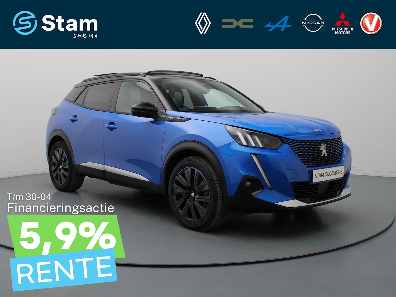 Peugeot e-2008 - EV GT 50 kWh 360° Camera | Adapt. Cruise | Parkeersens. v+a | Panoramadak - AutoWereld.nl