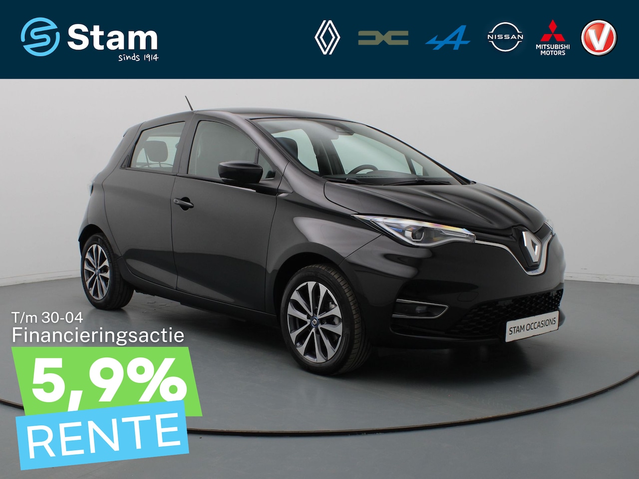 Renault Zoe - R135 Zen 52 kWh KOOPBATTERIJ Camera | Climate | Navi | Parksens. v+a - AutoWereld.nl
